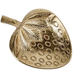 Decorative tray Julla gold, metal, 19x14cm H3cm