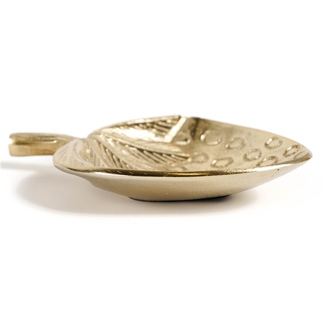 Decorative tray Julla gold, metal, 19x14cm H3cm