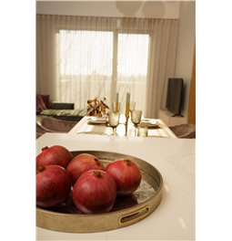 Decorative tray round Furiollo L, D45cm, H3cm