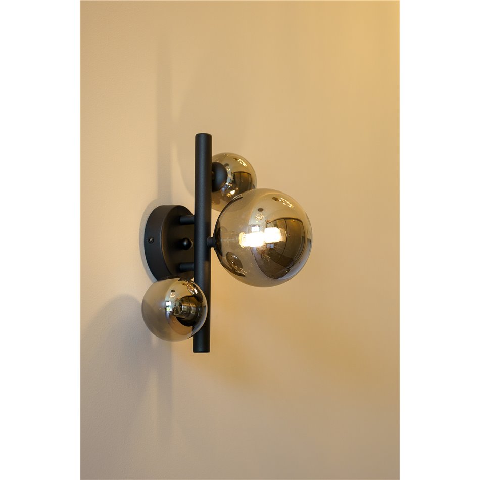 Wall lamp Rade II, smoky, 28x21x H19cm, G9x3 5W(MAX)