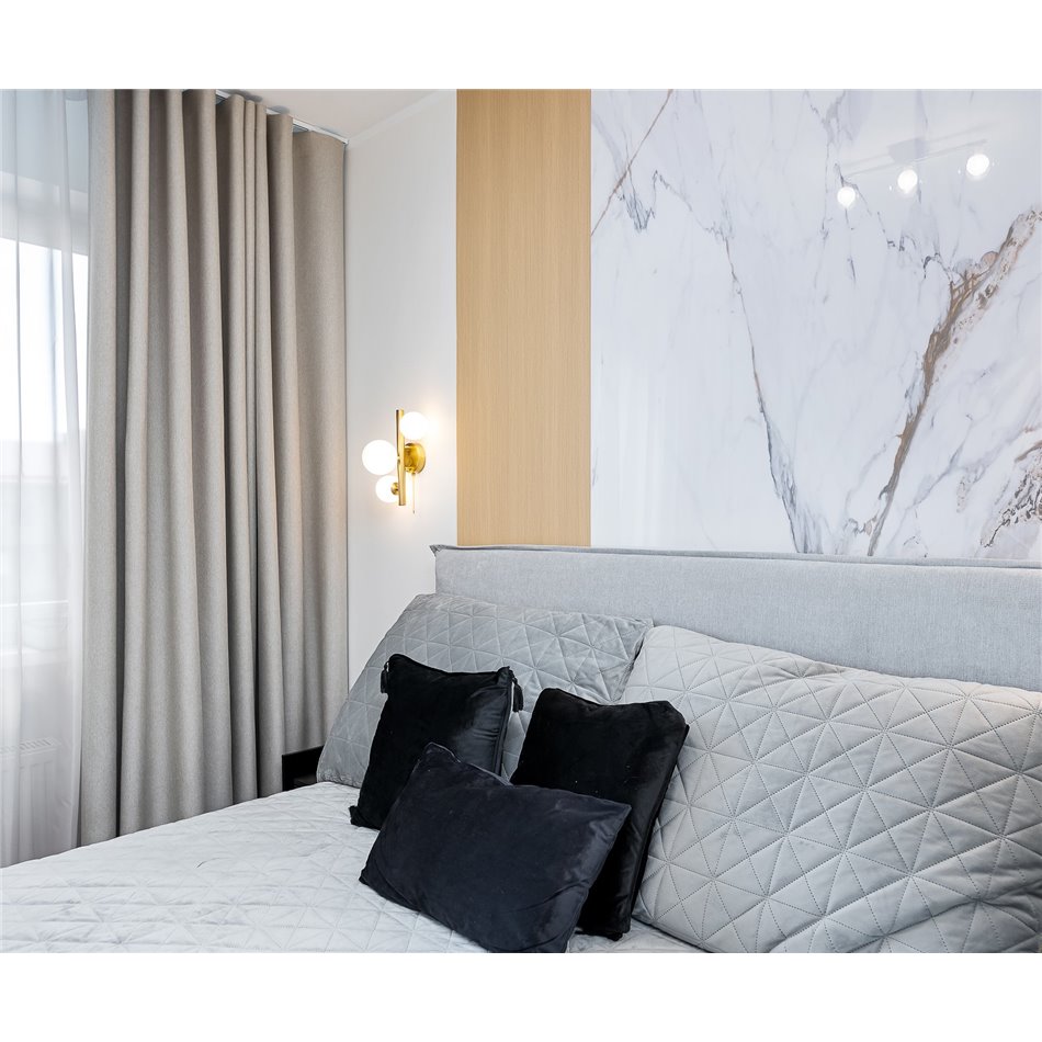 Настенный светильник Rade, белый/латунь, H28x21x19cm, G9x3 5W(MAX)