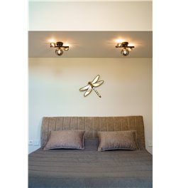 Wall lamp Rade II, smoky, 28x21x H19cm, G9x3 5W(MAX)