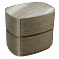 Bedside table Savero, plywood/oak veneer/marble, H50x55x43cm