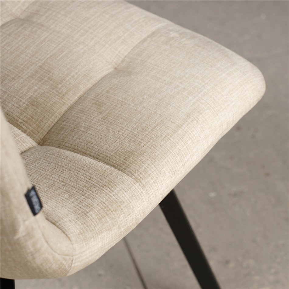 Dining chair Tauton 23, camel color, H85x56x40cm, seat height 48cm