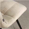 Dining chair Tauton 23, camel color, H85x56x40cm, seat height 48cm