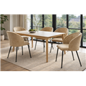Dining chair Trino 38 camel, H79x60x55cm, seat height 48cm