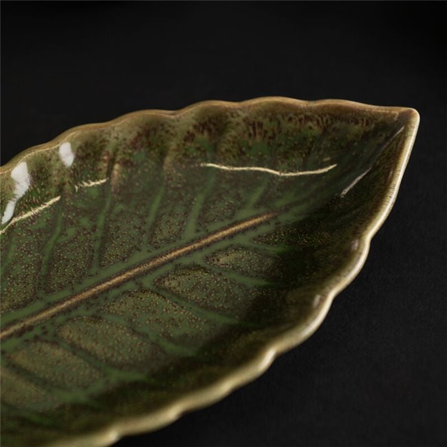 Декоративное блюдо Tarha, зеленый, 22.9x10.2cm H2.2cm