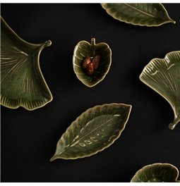 Decorative tray Tarha, green, 12.1x9.2cm H4.5cm