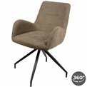 Dining chair Langvik, rotatable 360 degrees, Cato-03, H83x56x46cm