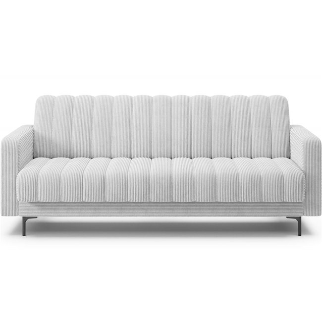 Sofa bed Eroneyy, sleeping function, Jarell 04, corduroy, grey, H86x212x89cm