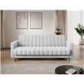 Sofa bed Eroneyy, sleeping function, Jarell 04, corduroy, grey, H86x212x89cm