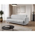 Sofa bed Eroneyy, sleeping function, Jarell 04, corduroy, grey, H86x212x89cm