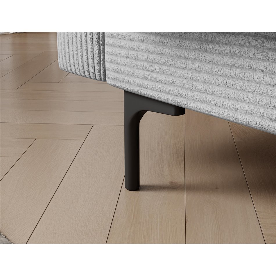 Sofa bed Eroneyy, sleeping function, Jarell 04, corduroy, grey, H86x212x89cm