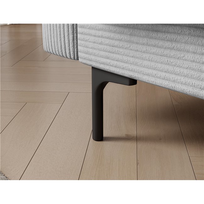 Sofa bed Eroneyy, sleeping function, Jarell 04, corduroy, grey, H86x212x89cm