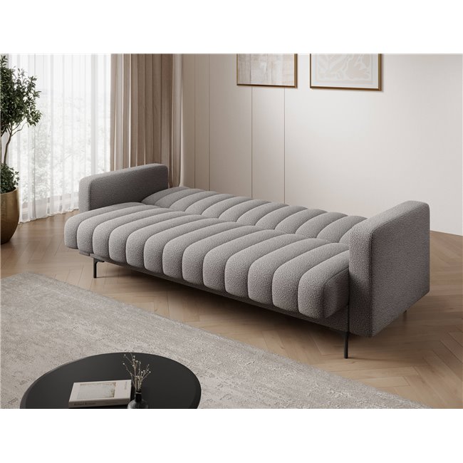 Sofa bed Eroneyy, sleeping function, Xillar 04, grey, H86x212x89cm