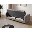 Sofa bed Eroneyy, sleeping function, Xillar 04, grey, H86x212x89cm