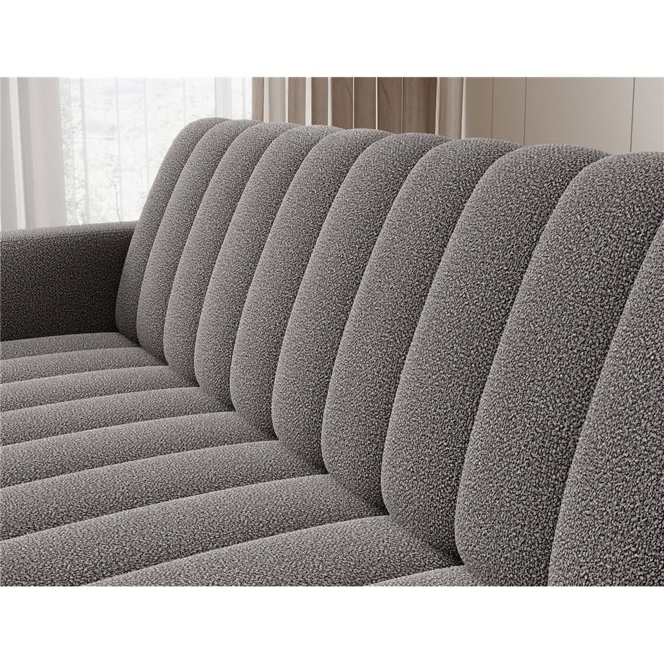 Sofa bed Eroneyy, sleeping function, Xillar 04, grey, H86x212x89cm