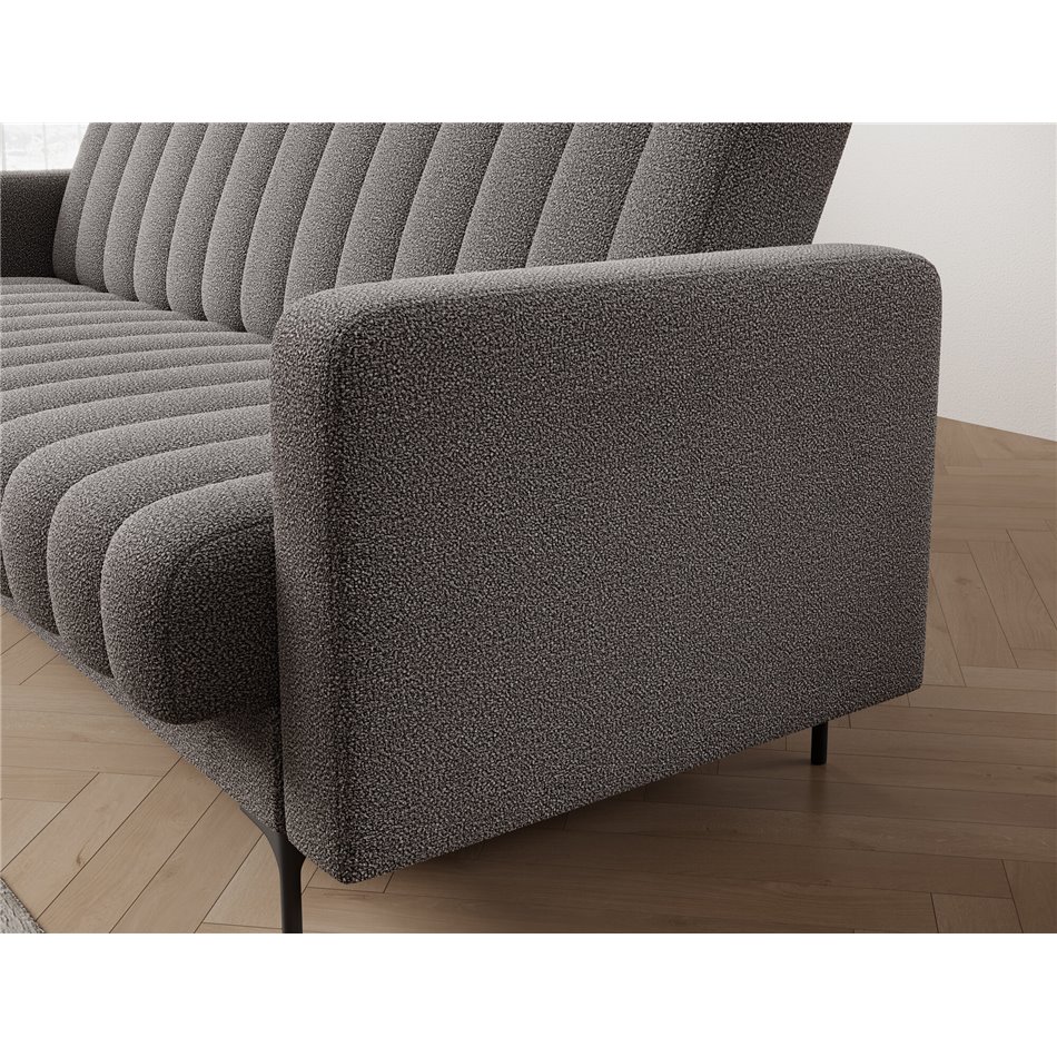 Sofa bed Eroneyy, sleeping function, Xillar 04, grey, H86x212x89cm