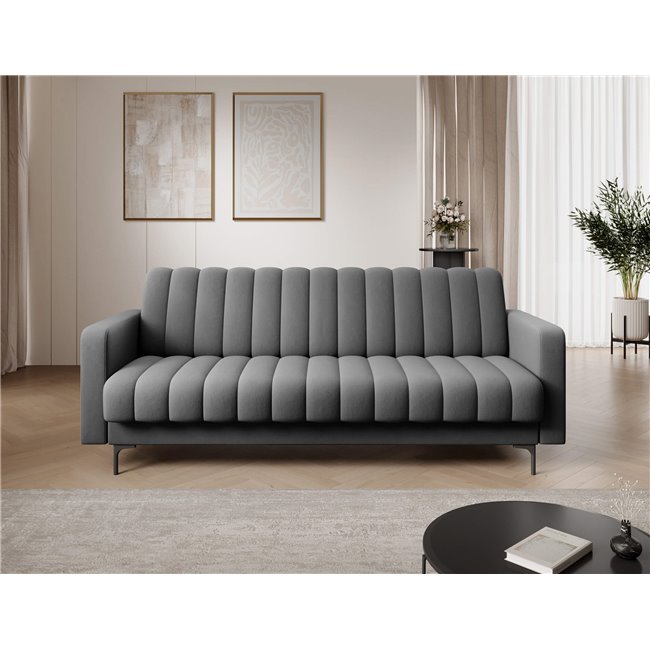Sofa bed Eroneyy, sleeping function, Sola 06, grey, H86x212x89cm
