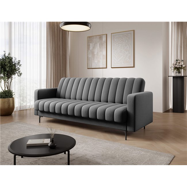 Sofa bed Eroneyy, sleeping function, Sola 06, grey, H86x212x89cm