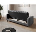 Sofa bed Eroneyy, sleeping function, Sola 06, grey, H86x212x89cm