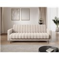 Sofa bed Eroneyy, sleeping function, Jarell 18, corduroy, beige, H86x212x89cm