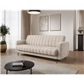 Sofa bed Eroneyy, sleeping function, Jarell 18, corduroy, beige, H86x212x89cm