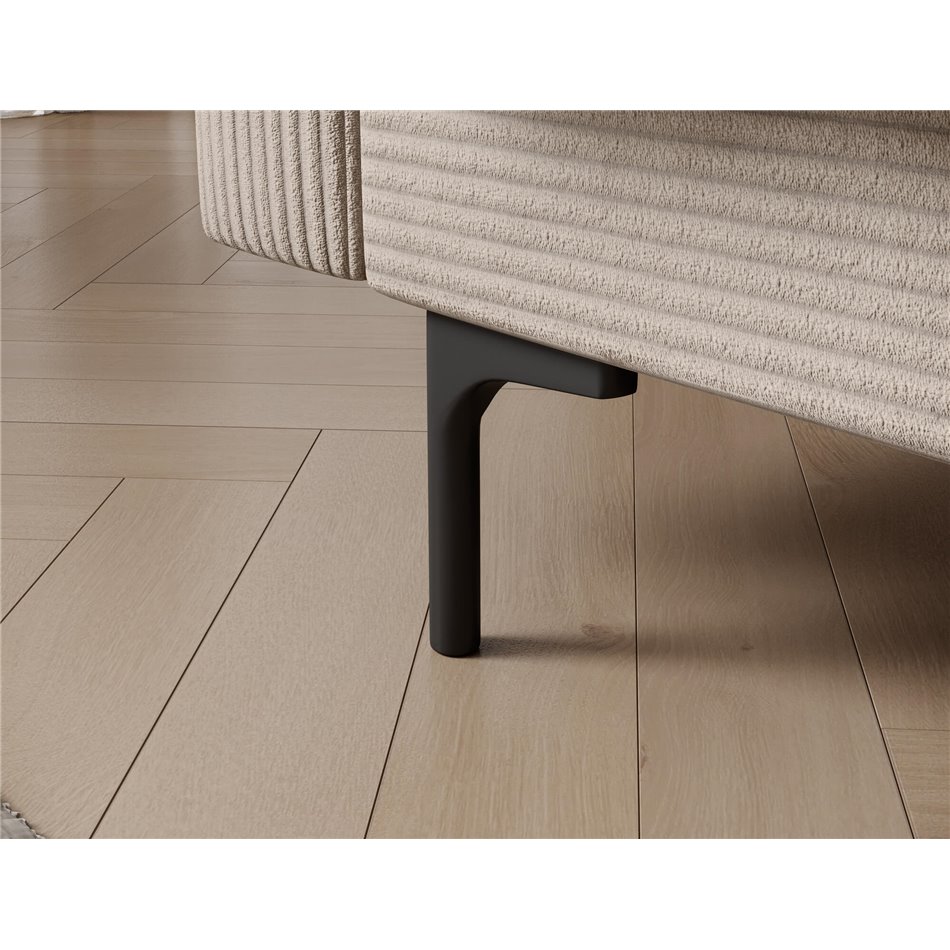 Sofa bed Eroneyy, sleeping function, Jarell 18, corduroy, beige, H86x212x89cm