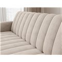 Sofa bed Eroneyy, sleeping function, Jarell 18, corduroy, beige, H86x212x89cm