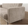 Sofa bed Eroneyy, sleeping function, Jarell 18, corduroy, beige, H86x212x89cm