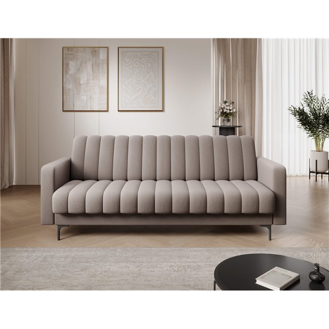 Sofa bed Eroneyy, sleeping function, Sola 18, beige, H86x212x89cm