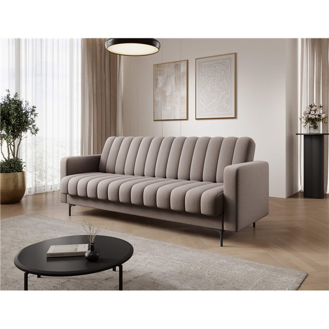 Sofa bed Eroneyy, sleeping function, Sola 18, beige, H86x212x89cm
