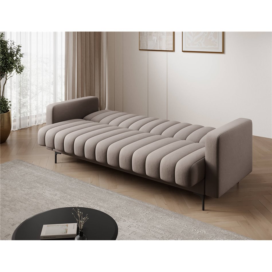 Sofa bed Eroneyy, sleeping function, Sola 18, beige, H86x212x89cm