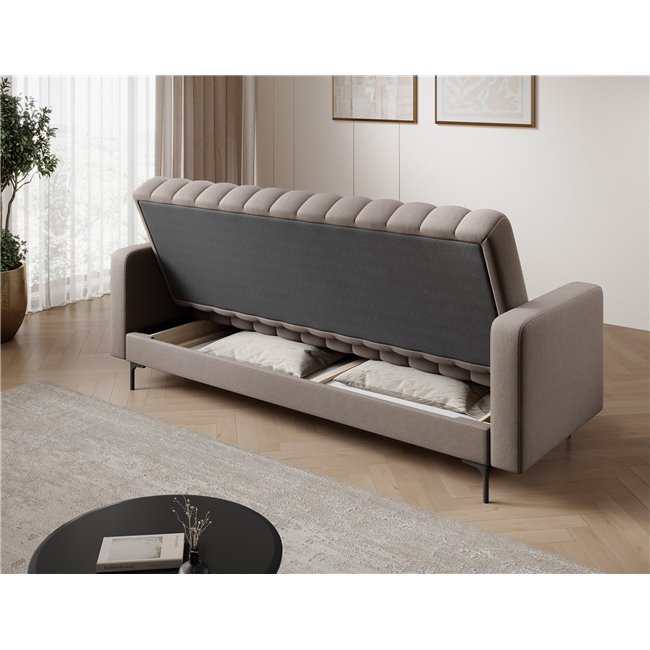 Sofa bed Eroneyy, sleeping function, Sola 18, beige, H86x212x89cm
