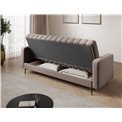 Sofa bed Eroneyy, sleeping function, Sola 18, beige, H86x212x89cm