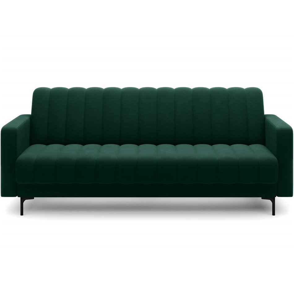 Sofa bed Eroneyy, sleeping function, Lukso 35, velvet, green, H86x212x89cm
