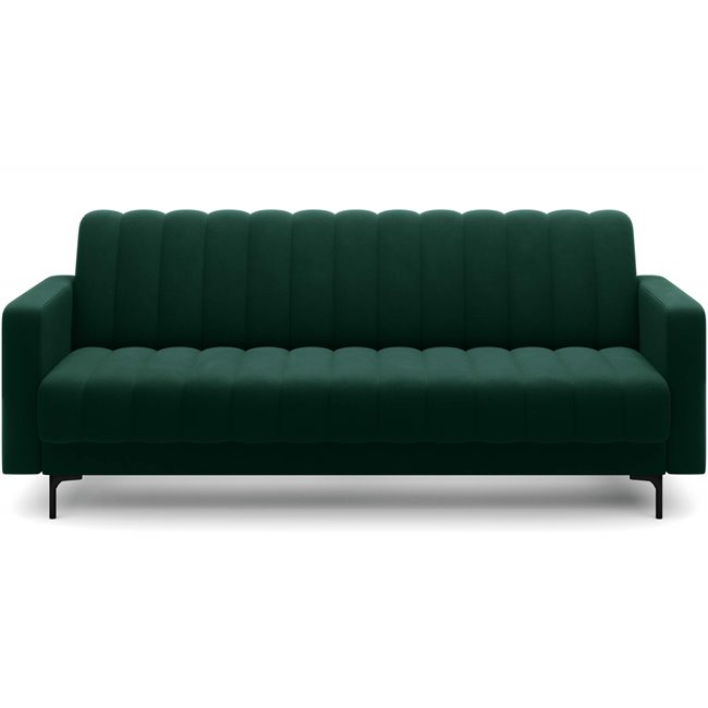 Sofa bed Eroneyy, sleeping function, Lukso 35, velvet, green, H86x212x89cm