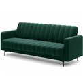 Sofa bed Eroneyy, sleeping function, Lukso 35, velvet, green, H86x212x89cm