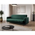 Sofa bed Eroneyy, sleeping function, Lukso 35, velvet, green, H86x212x89cm
