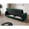 Sofa bed Eroneyy, sleeping function, Lukso 35, velvet, green, H86x212x89cm
