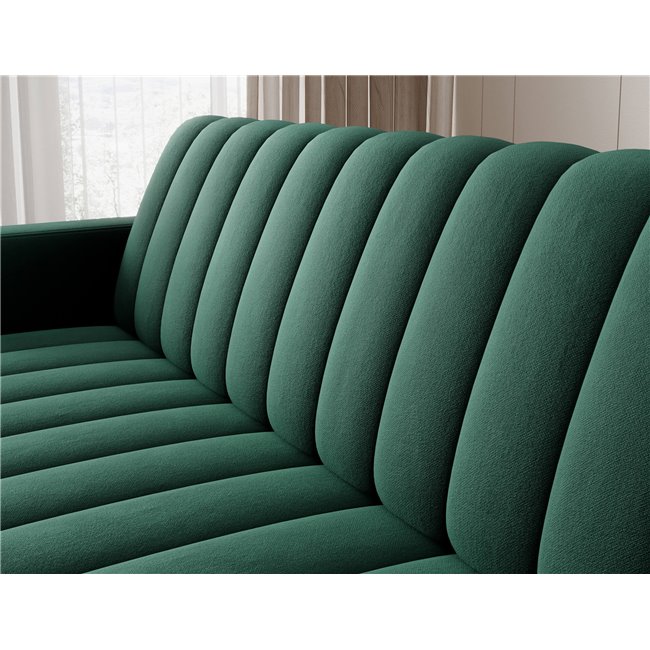Sofa bed Eroneyy, sleeping function, Lukso 35, velvet, green, H86x212x89cm