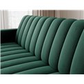 Sofa bed Eroneyy, sleeping function, Lukso 35, velvet, green, H86x212x89cm