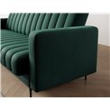 Sofa bed Eroneyy, sleeping function, Lukso 35, velvet, green, H86x212x89cm