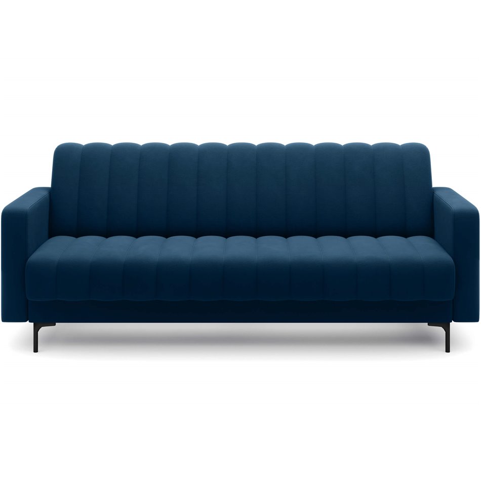 Sofa bed Eroneyy, sleeping function, Lukso 40, velvet, blue, H86x212x89cm