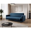 Sofa bed Eroneyy, sleeping function, Lukso 40, velvet, blue, H86x212x89cm
