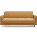 Sofa bed Eroneyy, sleeping function, Manhattan 45, velvet, yellow, H86x212x89cm