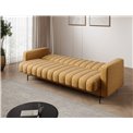Sofa bed Eroneyy, sleeping function, Manhattan 45, velvet, yellow, H86x212x89cm