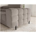 U-shaped sofa Efectory L, sleeping function, Royal 18, boucle, beige, H93x346x205cm