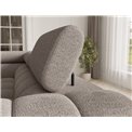 U-shaped sofa Efectory L, sleeping function, Royal 18, boucle, beige, H93x346x205cm