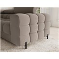 U-shaped sofa Efectory L, sleeping function, Sola 18, beige, H93x346x205cm
